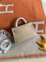 Hermes Mini Kelly In Beige Epsom Leather 19 cm - 5