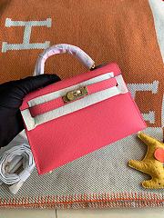 Hermes Mini Kelly In Rose Epsom Leather 19 cm - 1