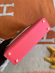 Hermes Mini Kelly In Rose Epsom Leather 19 cm - 3