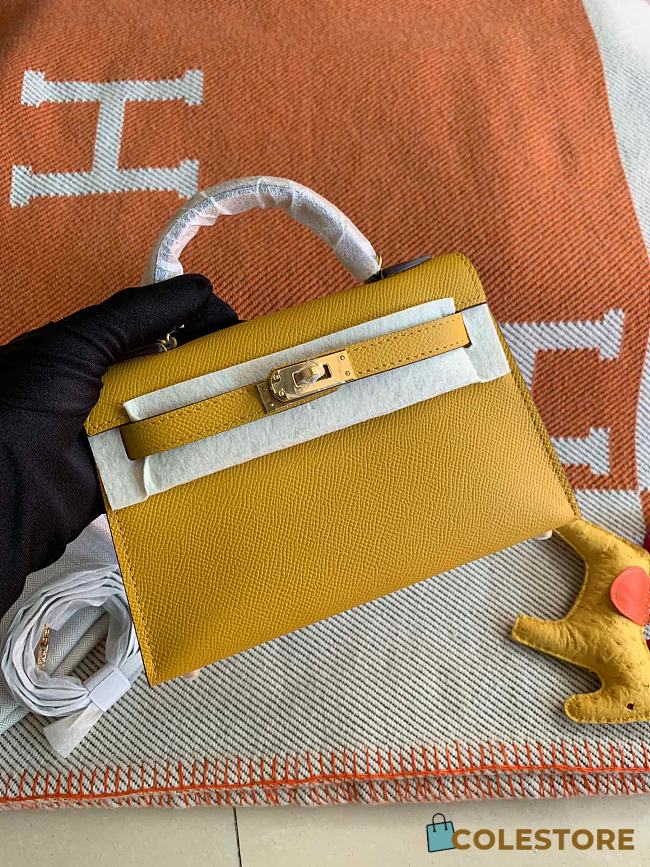 Hermes Mini Kelly In Yellow Epsom Leather 19 cm - 1