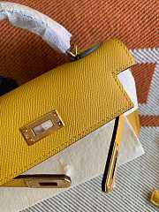 Hermes Mini Kelly In Yellow Epsom Leather 19 cm - 2