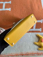 Hermes Mini Kelly In Yellow Epsom Leather 19 cm - 3
