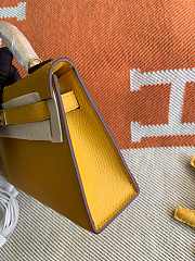 Hermes Mini Kelly In Yellow Epsom Leather 19 cm - 5