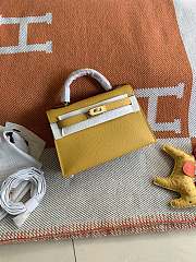 Hermes Mini Kelly In Yellow Epsom Leather 19 cm - 6