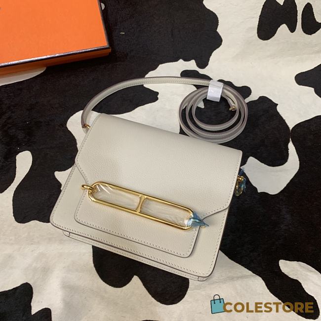 Hermes Mini Roulis Bag Evercolor Calfskin Gold Hardware 19 cm - 1