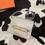 Hermes Mini Roulis Bag Evercolor Calfskin Gold Hardware 19 cm - 1