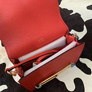 Hermes Mini Roulis Bag Red Calfskin Gold Hardware 19 cm - 4