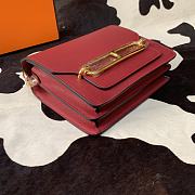 Hermes Mini Roulis Bag Bodeaux Calfskin Gold Hardware 19 cm - 5