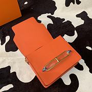 Hermes Mini Roulis Bag Orange Calfskin Gold Hardware 19 cm - 4