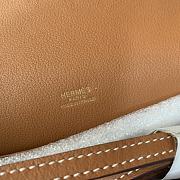 Hermes Mini Roulis Bag Brown Calfskin Gold Hardware 19 cm - 3