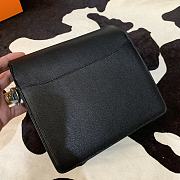 Hermes Mini Roulis Bag Black Calfskin Gold Hardware 19 cm - 5