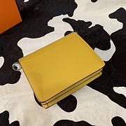 Hermes Mini Roulis Bag Yellow Calfskin Gold Hardware 19 cm - 5