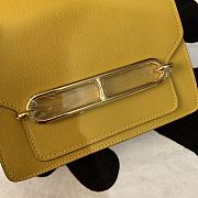 Hermes Mini Roulis Bag Yellow Calfskin Gold Hardware 19 cm - 3