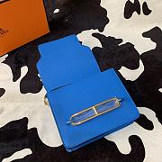 Hermes Mini Roulis Bag Blue Calfskin Gold Hardware 19 cm - 6