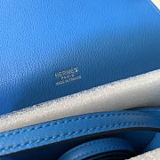 Hermes Mini Roulis Bag Blue Calfskin Gold Hardware 19 cm - 5