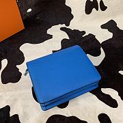 Hermes Mini Roulis Bag Blue Calfskin Gold Hardware 19 cm - 2