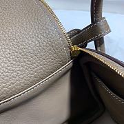 Hermes Mini Lindy Gray Calfskin H082607 19cm  - 3