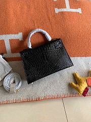 Hermes Mini Kelly In Black Crocodile Leather 19 cm - 4