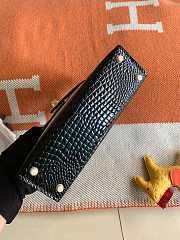 Hermes Mini Kelly In Black Crocodile Leather 19 cm - 3