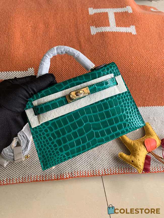 Hermes Mini Kelly Crocodile Leather 19 cm - 1
