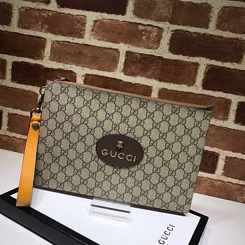 Gucci GG Supreme Neo Vintage Pouch 473956 Size 30.5x21x1.5cm