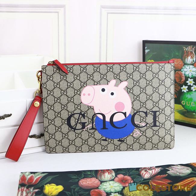 Gucci GG Peppa Neo Vintage Pouch 473956 Size 30.5x21x1.5cm - 1