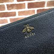 Gucci Animalier Leather Pouch 523684 Size 30x20cm - 2