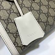 Padlock GG Small Shoulder Bag In White 498156 Size 26x18x10cm - 4