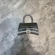 Colestore Balenciaga Mini Hourglass Handle Bag In Silver 59354 Size 19x8x21cm - 5