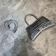 Colestore Balenciaga Small Hourglass Handle Bag In Silver 59354 Size 23x10x14cm - 1