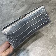 Colestore Balenciaga Small Hourglass Handle Bag In Silver 59354 Size 23x10x14cm - 3