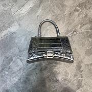 Colestore Balenciaga Small Hourglass Handle Bag In Silver 59354 Size 23x10x14cm - 4