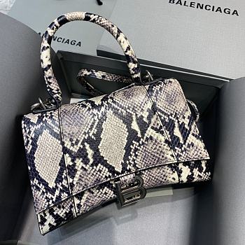 Colestore Balenciaga Small Hourglass Handle Bag In Python Leather 59354 Size 23x10x14cm