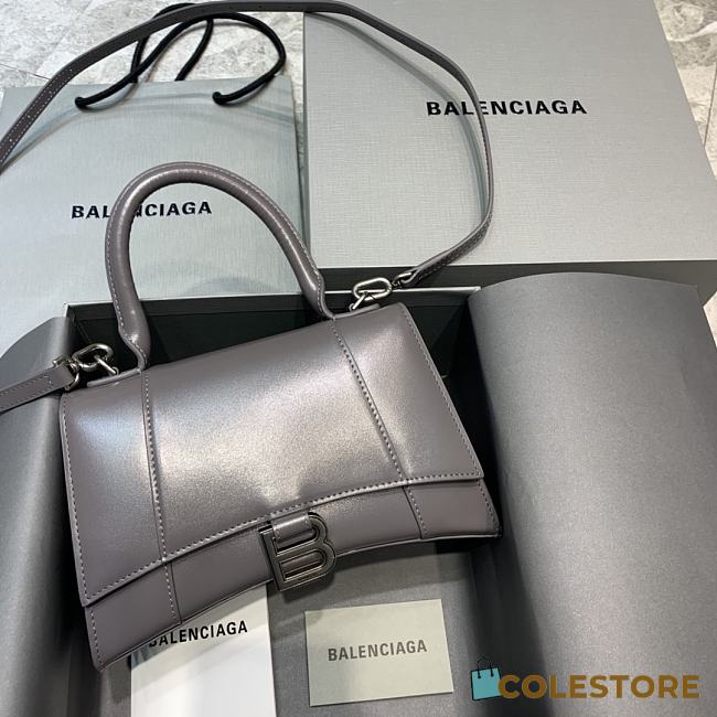 Colestore Balenciaga Small Hourglass Handle Bag In Grey 59354 Size 23x10x14cm - 1