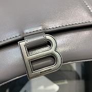 Colestore Balenciaga Small Hourglass Handle Bag In Grey 59354 Size 23x10x14cm - 5