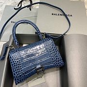 Colestore Balenciaga Small Hourglass Handle Bag In Blue 59354 Size 23x10x14cm - 1