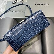 Colestore Balenciaga Small Hourglass Handle Bag In Blue 59354 Size 23x10x14cm - 4