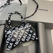 Colestore Balenciaga Small Hourglass Handle Bag In Print Logo 59354 Size 23x10x14cm - 2
