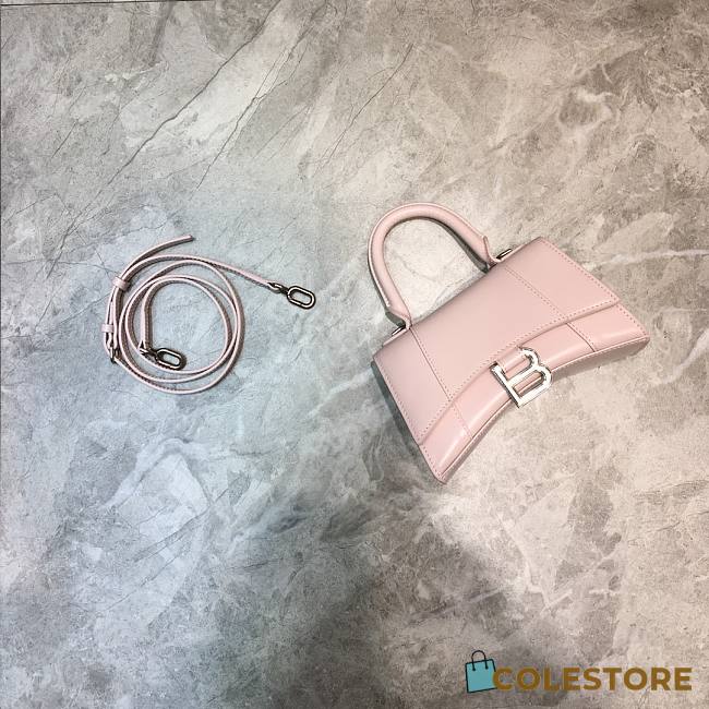 Colestore Balenciaga Mini Hourglass Handle Bag In Pink 59354 Size 19x8x21cm - 1