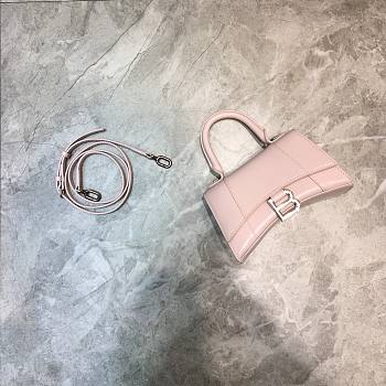 Colestore Balenciaga Mini Hourglass Handle Bag In Pink 59354 Size 19x8x21cm