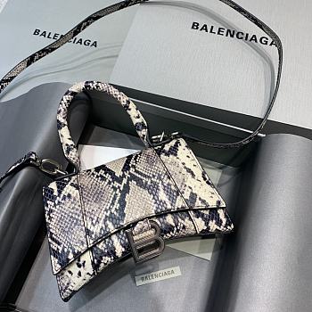 Colestore Balenciaga Mini Hourglass Handle Bag In Python Leather 59354 Size 19x8x21cm