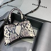 Colestore Balenciaga Mini Hourglass Handle Bag In Python Leather 59354 Size 19x8x21cm - 6