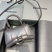 Colestore Balenciaga Mini Hourglass Handle Bag In Grey 59354 Size 19x8x21cm - 1