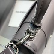 Colestore Balenciaga Mini Hourglass Handle Bag In Grey 59354 Size 19x8x21cm - 2
