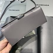 Colestore Balenciaga Mini Hourglass Handle Bag In Grey 59354 Size 19x8x21cm - 3