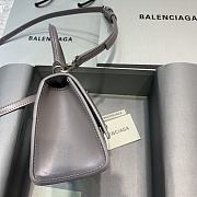 Colestore Balenciaga Mini Hourglass Handle Bag In Grey 59354 Size 19x8x21cm - 4