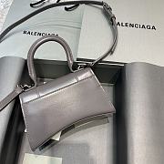 Colestore Balenciaga Mini Hourglass Handle Bag In Grey 59354 Size 19x8x21cm - 6
