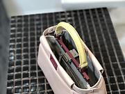 Fendi Mini Peekaboo Iconic Crossbody Bag With Yellow Strap 8BN24 Size 23cm - 4