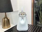 Fendi Mini Peekaboo Iconic Crossbody Bag In White 8BN24 Size 23cm - 3