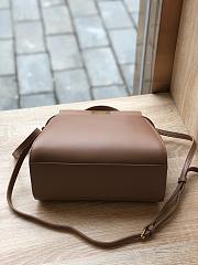 Fendi Mini Peekaboo Iconic Crossbody Bag In Brown 8BN24 Size 23cm - 5
